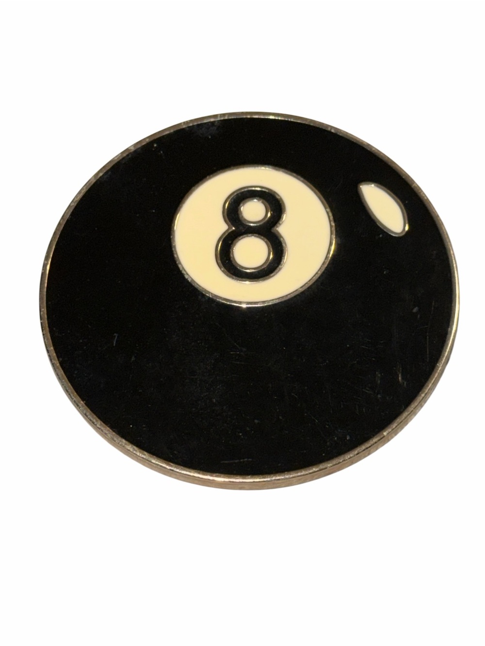 Black 8-Ball Game belt buckle